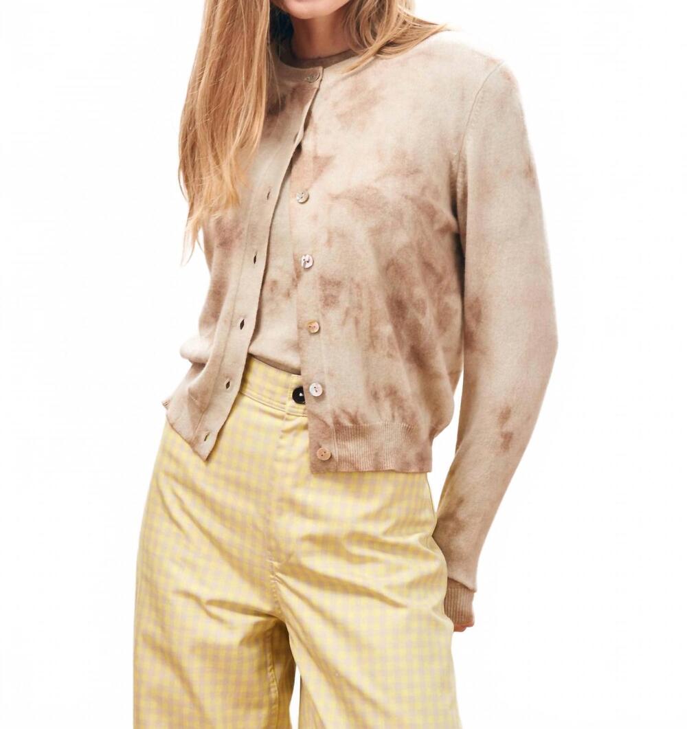 NEW JUMPER1234 batik cardigan in jasmine sndstone